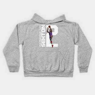 Collin Sexton Utah Vertical Kids Hoodie